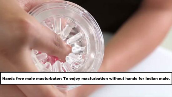 Masturbate penis with plastic bottle