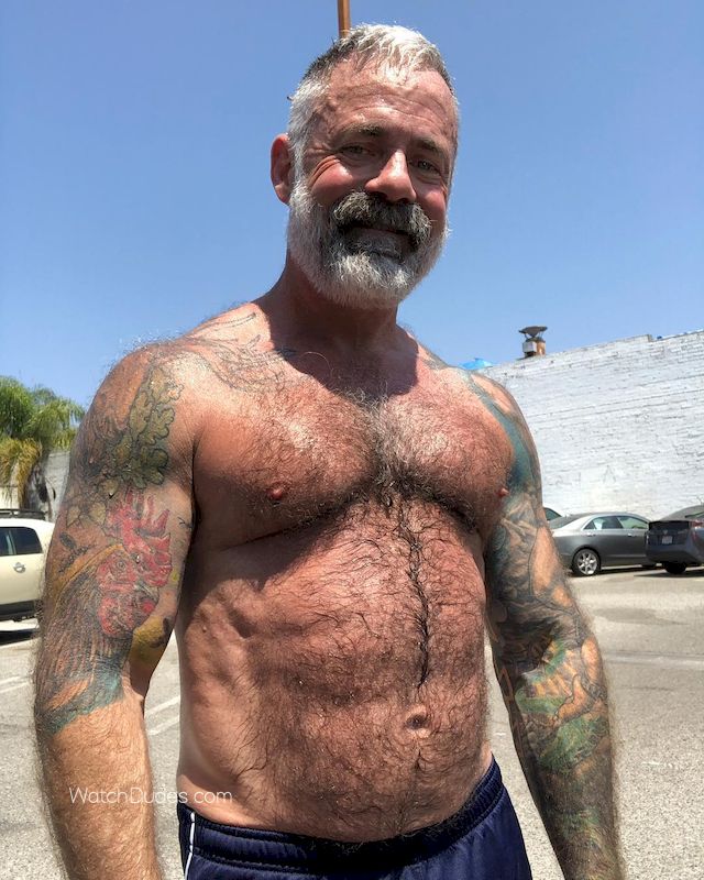 best of Mature men muscle hairy bald