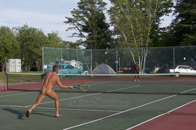 Nudist volleyball