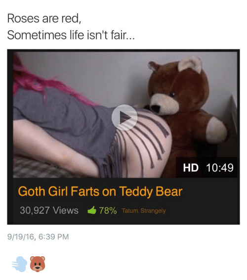 Farting teddy bear